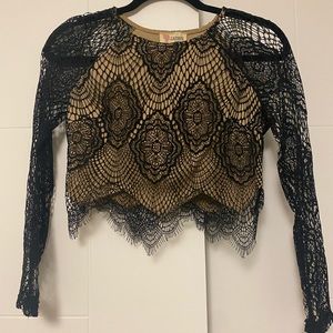 Lace crop top